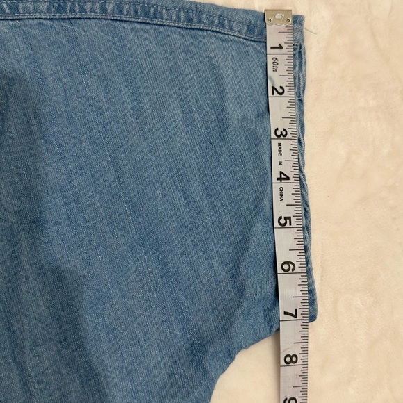 Zara Blue Tiered Buttoned Sundress - Picture 5 of 10